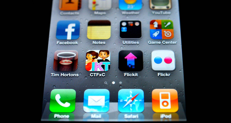 Mobile icon applications image
